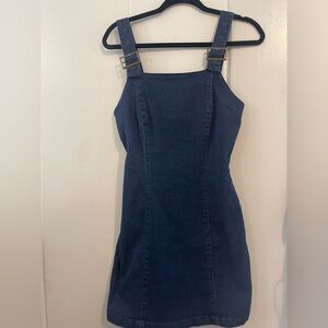 Derek Heart Dark Blue Denim Dress